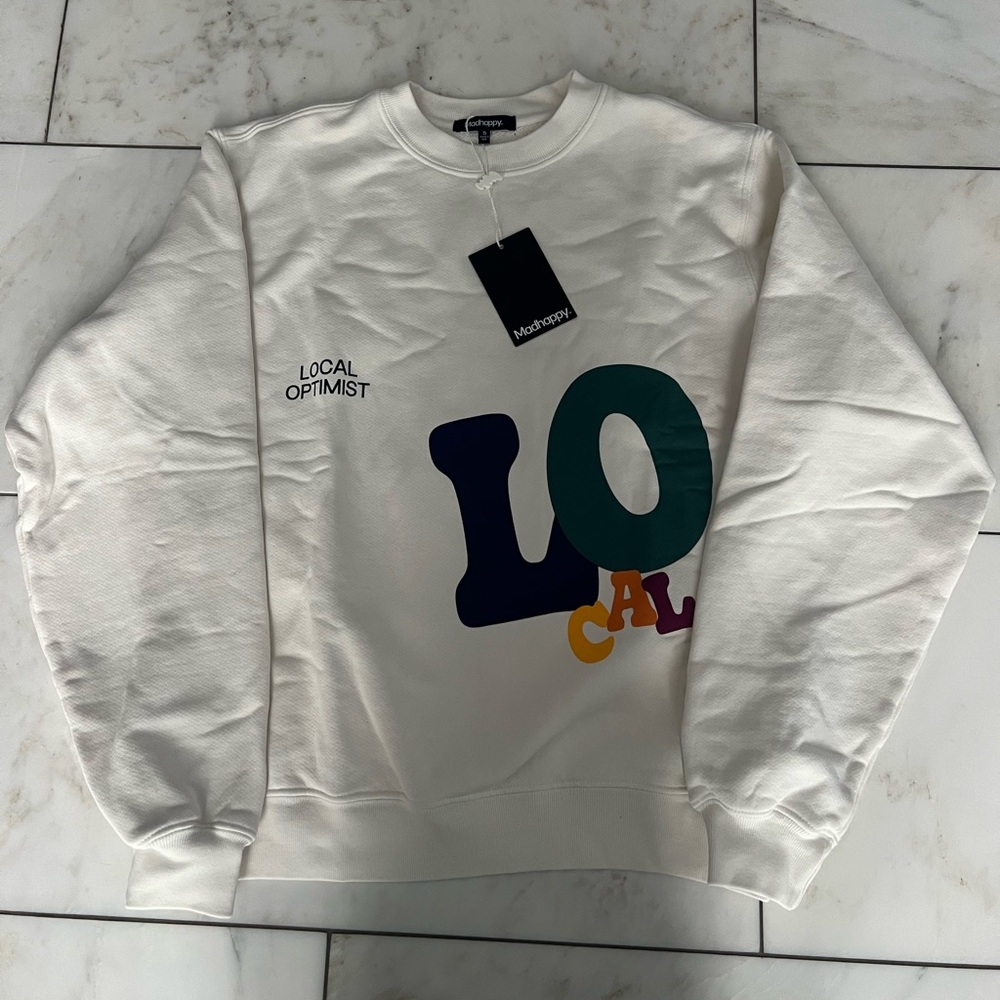 MADHAPPY BRAND NEW LOCAL OPTIMIST HOODIE WITH TAG SIZE SMALL